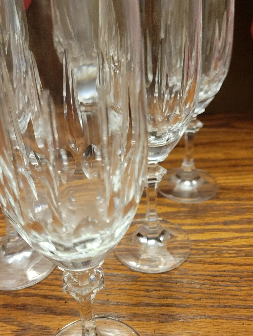 Vintage Schott-Zwiesel Gardan Champagne Flute Wine Glasses Crystal Set of 6